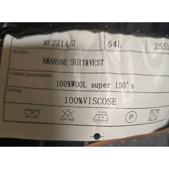 Ranieri Uomo 54L Blazer | Super 150’s Wool | Made in Italy | Navy Pink Pinstripe - Picture 6 of 16